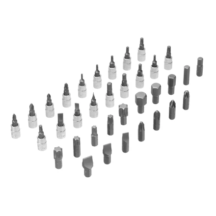 Набор инструментов Denzel 15814, 1/2&quot;, 1/4&quot;, CrV, S2, пластиковый кейс, 109 предметов купить в Ноябрьске