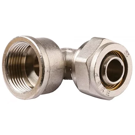 Уголок ЗУБР с внутренней резьбой, цанга-гайка, 1/2&quot;х20х2,0 мм, никель 51410-20-1/2 купить в Ноябрьске