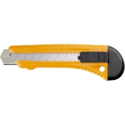 Нож,18 мм, выдвижное лезвие, металлическая направляющая SPARTA 78973