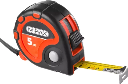 Рулетка MIRAX, 3 стопора, двухкомпонентный пластиковый корпус, 5мх19мм 34013-05-19 купить в Ноябрьске