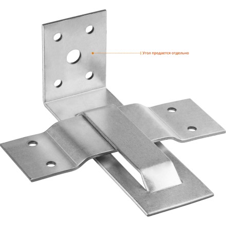 ЗУБР СОС-2.0, 40 x 120 (60) x 2 мм, пластина, скользящая опора для стропил (310166-060) купить в Ноябрьске