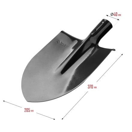 ЗУБР Мастер, 370 х 205 мм, полотно 1.6 мм, закалено, без черенка, тип ЛКО, штыковая лопата (39412) купить в Ноябрьске