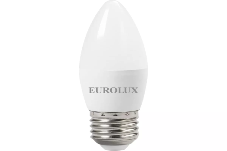 Лампа светодиодная EUROLUX LL-E-C37-6W-230-2,7K-E27 76/2/9 купить в Ноябрьске