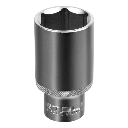 Головка торцевая удлиненная, 30 мм, шестигранная, CrV, под квадрат 1/2 Stels 13885 купить в Ноябрьске