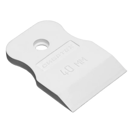 Шпатель, белая резина, 40 мм Россия Сибртех 85831 купить в Ноябрьске