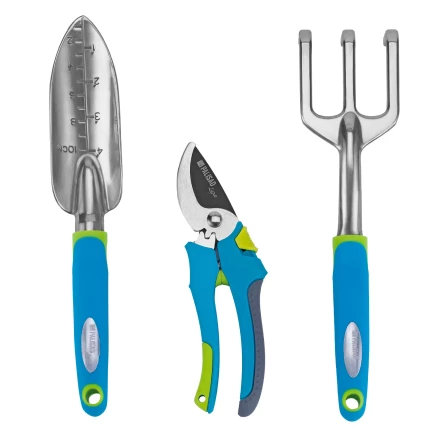Набор садового инструмента с секатором Palisad 629018, алюминиевый цельнолитой, 3 предмета, LUXE купить в Ноябрьске