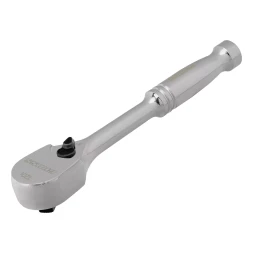 Ключ-трещотка 1/4&quot; Gross 14050, CrV, 120 зубьев, цельнометаллический, хром