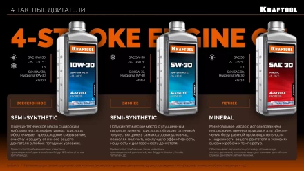SAE 30 минеральное масло для 4-тактных двигателей 41512-1 купить в Ноябрьске