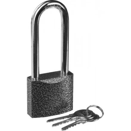 Замок STAYER &quot;STANDARD&quot; навесной, металлический корпус, удлиненная закаленная дужка, 50 мм 37160-50-1 купить в Ноябрьске