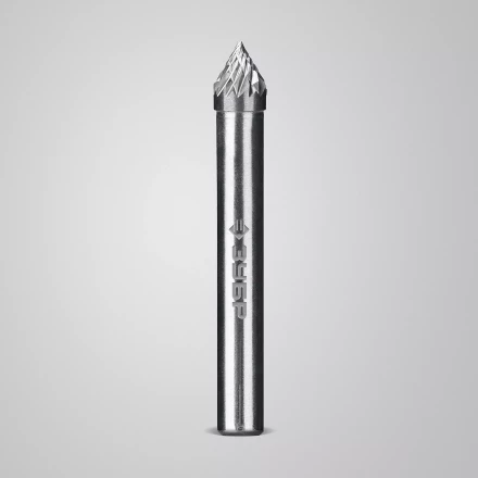 Зубр Твердосплавная борфреза J - зенкер с вершиной 60°, 6 х 5 мм (28808-6-5) купить в Ноябрьске