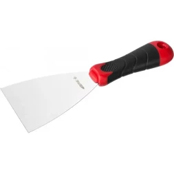 Шпатель ЗУБР &quot;МАСТЕР&quot;, профилированное нержавеющее полотно, 2к ручка, 80мм 10072-08