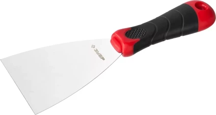 Шпатель ЗУБР &quot;МАСТЕР&quot;, профилированное нержавеющее полотно, 2к ручка, 80мм 10072-08 купить в Ноябрьске