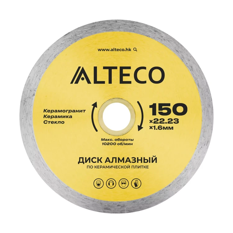 Диск алмазный по керамической плитке ALTECO 150x22.23x1.6 мм 66526 купить в Ноябрьске