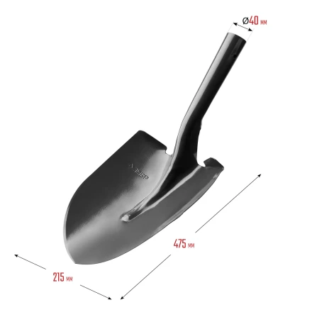 ЗУБР Мастер, 474 х 215 мм, полотно 1.6 мм, закалено, без черенка, тип ЛСГ, штыковая лопата (39413) купить в Ноябрьске
