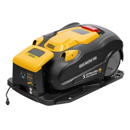 Робот-газонокосилка Grass Master 1000, ультразвуковой датчик, 3 Ач, LCD дисплей, Wi-Fi // Denzel купить в Ноябрьске