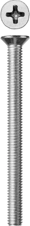 Винт ЗУБР &quot;МАСТЕР&quot; DIN 965, класс прочности 4.8, оцинкованный, M6x75мм, 5кг 303110-06-075 купить в Ноябрьске