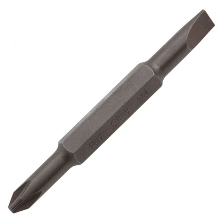 Отвертка комбинированная Denzel, SL3/16&quot;-PH1, SL1/4&quot;-PH2, 3-х компонентная рукоятка, 7713381 купить в Ноябрьске