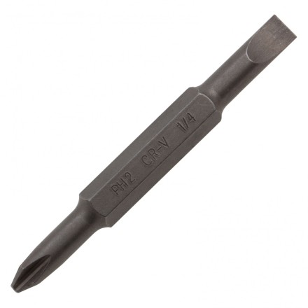 Отвертка комбинированная Denzel, SL3/16&quot;-PH1, SL1/4&quot;-PH2, 3-х компонентная рукоятка, 7713381 купить в Ноябрьске
