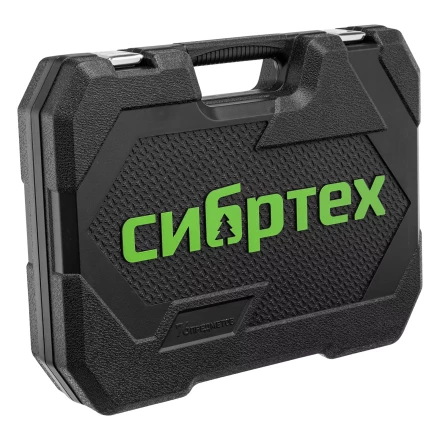 Набор инструментов Сибртех 13394, 1/2&quot;, 1/4&quot;, пластиковый кейс 76 предметов купить в Ноябрьске