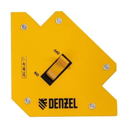 Фиксатор магнитный отключаемый для сварочных работ усилие 30 LB, 45х90х135 град. Denzel 97563 купить в Ноябрьске