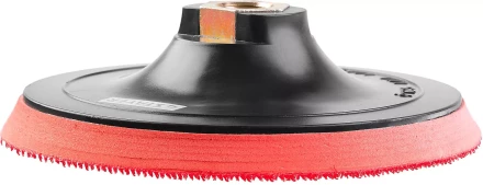 Тарелка опорная STAYER &quot;MASTER&quot; пластиковая для УШМ на липучке, полиуретановая вставка, d=125 мм, М14 35744-125 купить в Ноябрьске