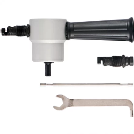 Насадка на дрель для резки листового металла до 1,8 мм металлический кейс СИБРТЕХ артикул 78303 купить в Ноябрьске