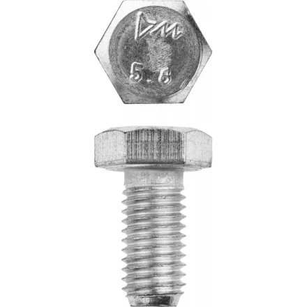 Болт ЗУБР &quot;МАСТЕР&quot; с шестигранной головкой, ГОСТ 7798-70, класс прочности 5.8, оцинкованный, M12x20мм, 5кг 303080-12-020 купить в Ноябрьске