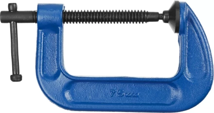 Струбцина  ЗУБР "ПРОФЕССИОНАЛ" тип "G", корпус - ковкий чугун, 75мм 32245-075_z01 купить в Ноябрьске