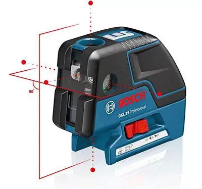 Нивелир лазерный BOSCH GCL 25 Prof +BS 150 проекция купить в Ноябрьске