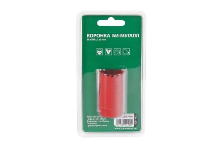 Коронка биметаллическая HAMMER Ф29х38мм 5/8&quot; BiMETALL (224-005) купить в Ноябрьске