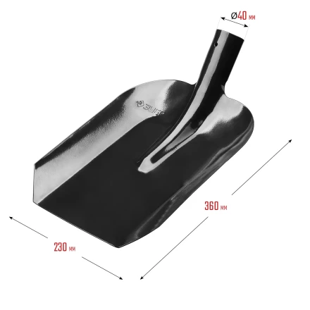ЗУБР Мастер, 360 х 230 мм, полотно 1.6 мм, закалено, без черенка, тип ЛСП, совковая лопата (39426) купить в Ноябрьске