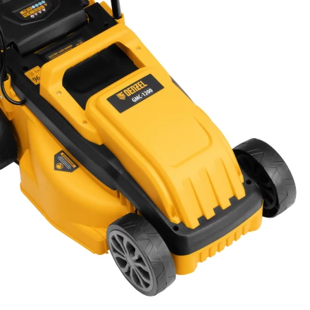 Газонокосилка электрическая GMC-1200, шир.,32см, 1200 Вт, 3 уров., травосб. 30 л// Denzel купить в Ноябрьске