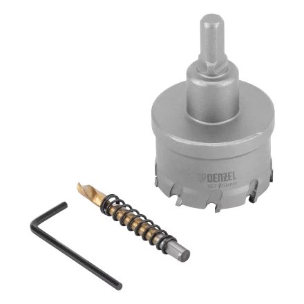 Коронка по металлу твердосплавная, 51 мм Denzel 724016 купить в Ноябрьске