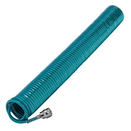 Полиуретановый спиральный шланг профессиональный BASF 15 м с быстросъемными соединением Stels 57009 купить в Ноябрьске