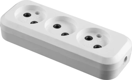 Колодка СИБИН для удлинителя, 3 гнезда, макс мощность 1300Вт 55108-3 купить в Ноябрьске