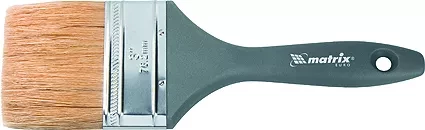 Кисть плоская Евро 3/4 натуральная щетина пластмассовая ручка MATRIX 83060 купить в Ноябрьске
