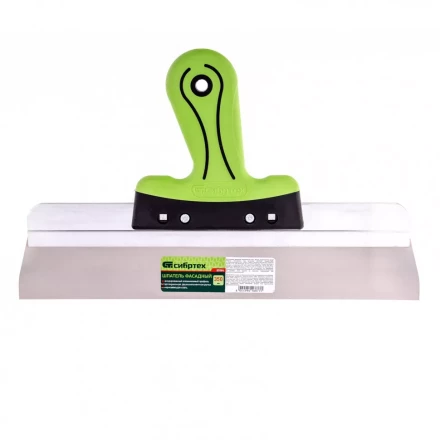 Шпатель фасадный нержавеющая сталь 350 мм двухкомпонентная ручка  Сибртех 85584 купить в Ноябрьске