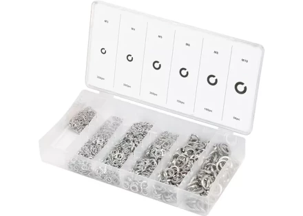 Набор гроверов D 3, 4, 5, 6, 8, 10 мм 1200 предметов СИБРТЕХ 47616 купить в Ноябрьске