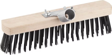 Щетка GRINDA &quot;EURO&quot; уличная без ручки, буковая колодка, мет щетина, с металлическим держателем для черенка, 30см 39196-30 купить в Ноябрьске