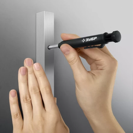 ЗУБР АСК черный, d 2,8 мм, HB, 6 сменных грифелей, автоматический карандаш (06311-2) купить в Ноябрьске