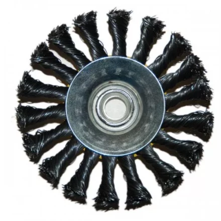 Щетка для УШМ дисковая выгнутая М14/115 мм, ст.витая 1/60 51572 купить в Ноябрьске