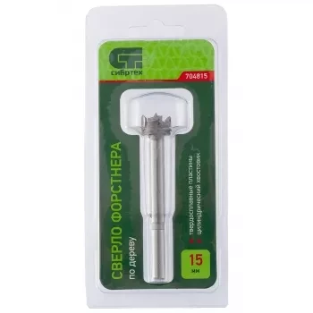 Сверло Форстнера по дереву 15 мм цилиндрический хвостовик СИБРТЕХ 704815 купить в Ноябрьске