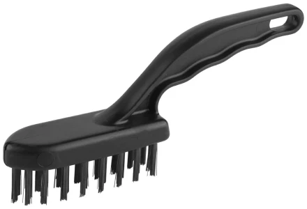 Щетка ЗУБР &quot;ЭКСПЕРТ&quot; проволочная стальная малая с пластмассовой ручкой, 4 ряда 35012-4_z01 купить в Ноябрьске