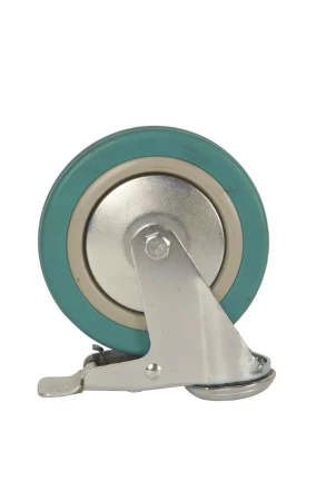 Колесо аппаратное поворотное SChgb 55 125 мм под болт с тормозом (N) 1042999 купить в Ноябрьске