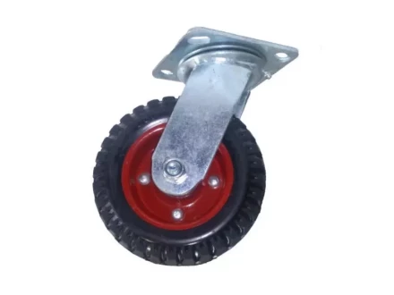 Колесо большегрузное поворотное PS 160 мм резина с протектором (N) 1045652 купить в Ноябрьске