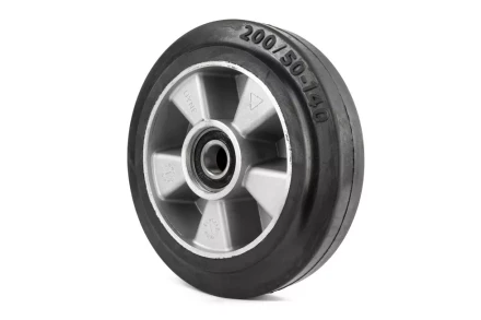 Колесо резиновое 200х50 мм с подшипником для тележек гидравлических BF/WB/RHP/BFS 1000916 купить в Ноябрьске