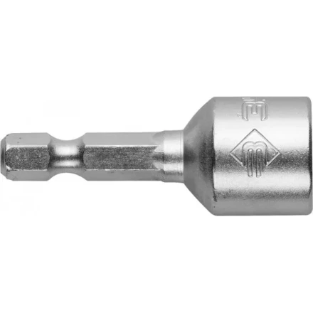 Биты ЗУБР &quot;МАСТЕР&quot; с торцовой головкой, магнитные, Cr-V, тип хвостовика E 1/4&quot;, 13х45мм, 2шт 26392-13-02 купить в Ноябрьске