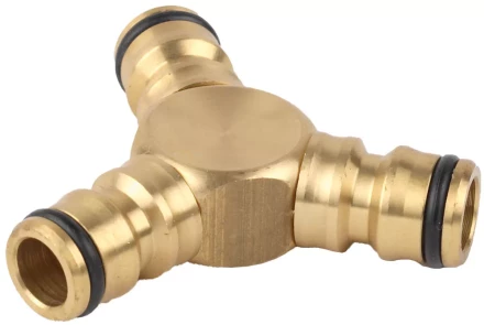 Тройник RACO &quot;Profi&quot; (соединитель-соединитель-соединитель) латунный, 1/2&quot; 4246-55028B купить в Ноябрьске