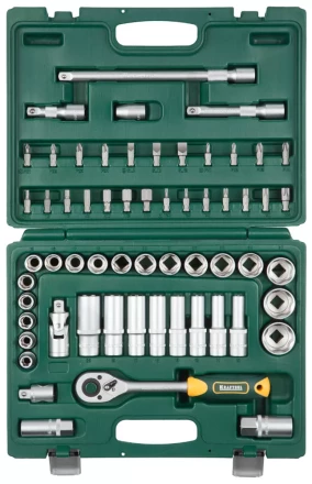 Набор KRAFTOOL &quot;EXPERT QUALITAT&quot;: Торцовые головки &quot;SUPER LOCK&quot; с присоединит квадратом, 1/2&quot;, 60 предметов 27886-H60_z02 купить в Ноябрьске