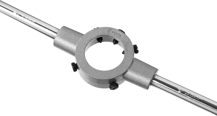 Плашкодержатель ЗУБР &quot;ЭКСПЕРТ&quot; с центривочными и прижимными винтами, 45х18мм для М16 -М18-М20-G1/2, L - 450мм 28143-45 купить в Ноябрьске